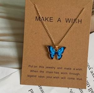 Blue butterfly 🦋 necklace
